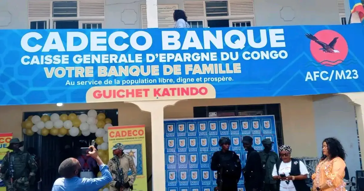 💰🇨🇩 Goma : la CADECO Banque relance ses activités à Virunga et Katindo sous l’administration AFC/M23