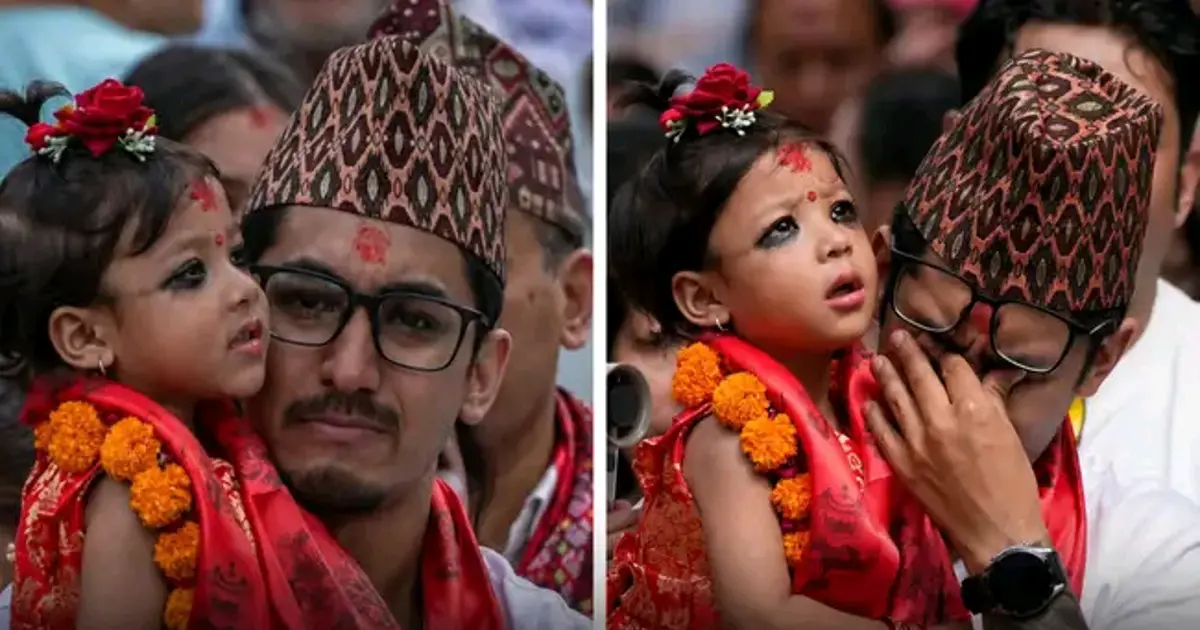 Népal : à 2 ans et 8 mois, Aryatara Shakya devient une « déesse vivante »