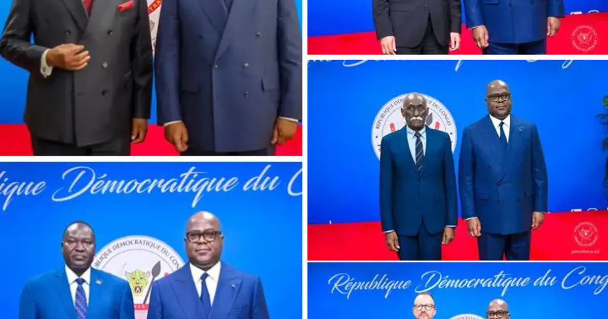 Diplomatie en RDC : cinq nouveaux ambassadeurs officiellement accrédités auprès de Félix Tshisekedi