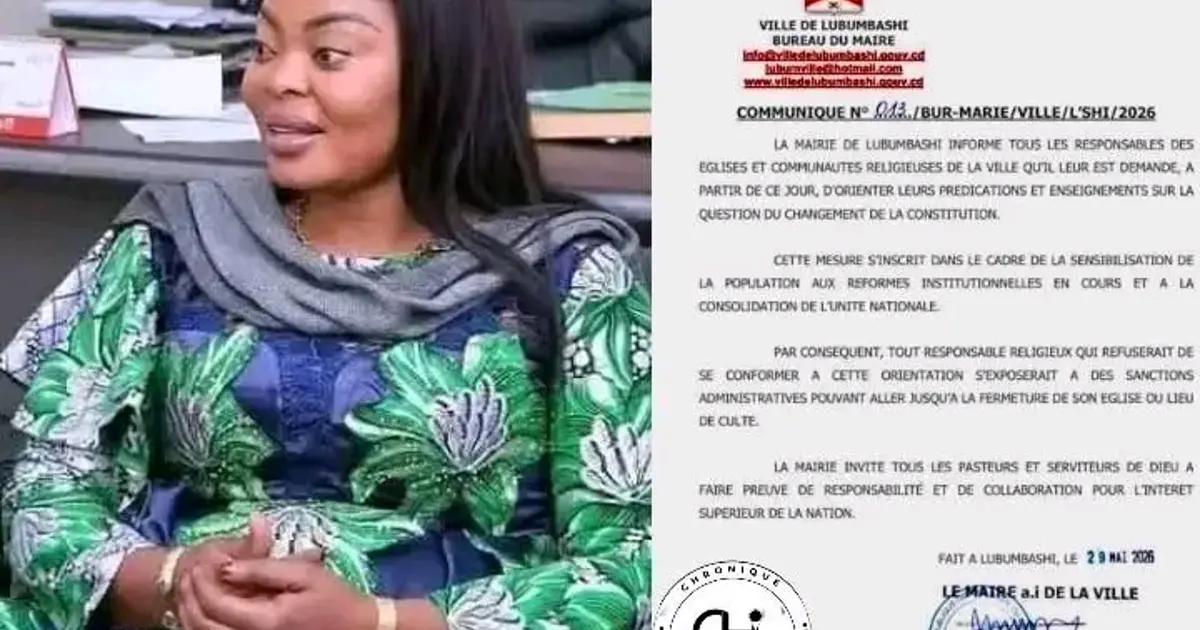 Lubumbashi : Quand l'Esprit Saint doit réviser la Constitution