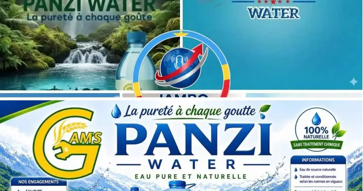 🌿 PANZI WATER – La pureté naturelle à chaque goutte 💧