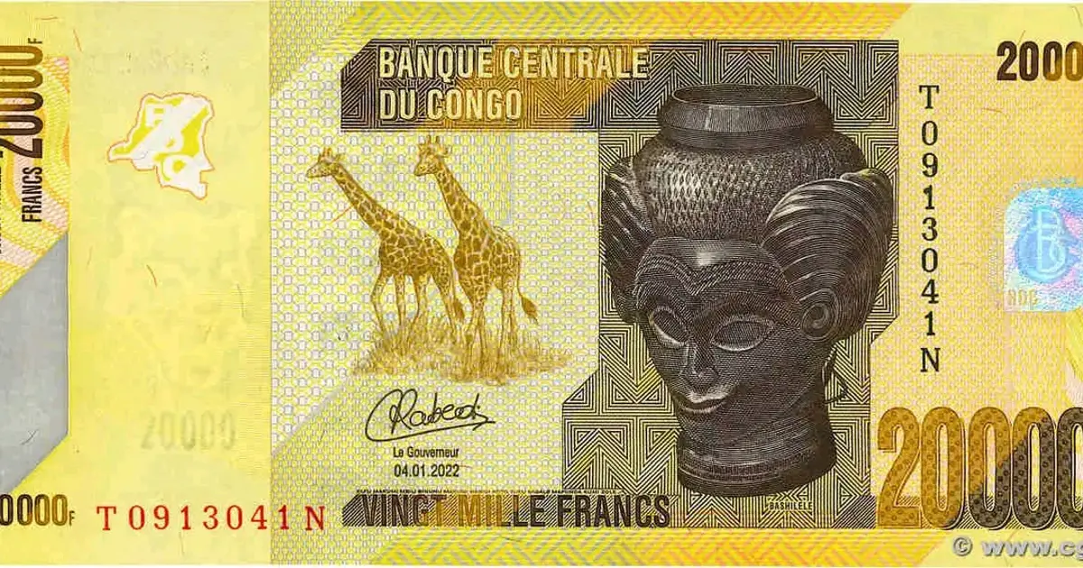 🇨🇩 RDC : le billet de 20 000 FC, une véritable vitrine du patrimoine congolais