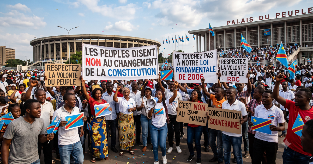 Les peuples disent non au changement de la constitution en RDC