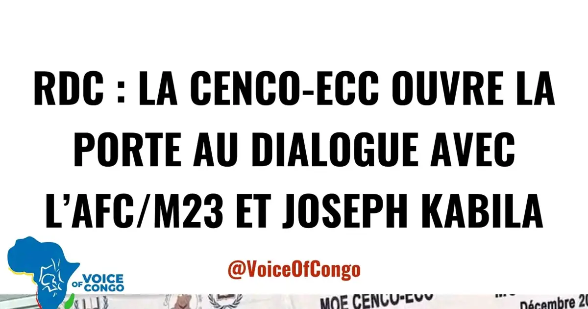RDC : CENCO-ECC, le pari du dialogue avec toutes les parties pour sortir de la crise